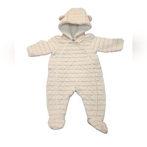 Nordstrom Baby NWOT Infant Quilted Baby Bear Bunting Size 3 Months